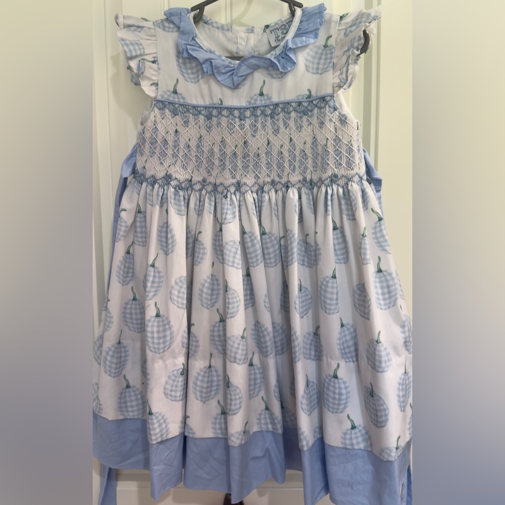 Blue Pumpkin Smocked Kids Dress